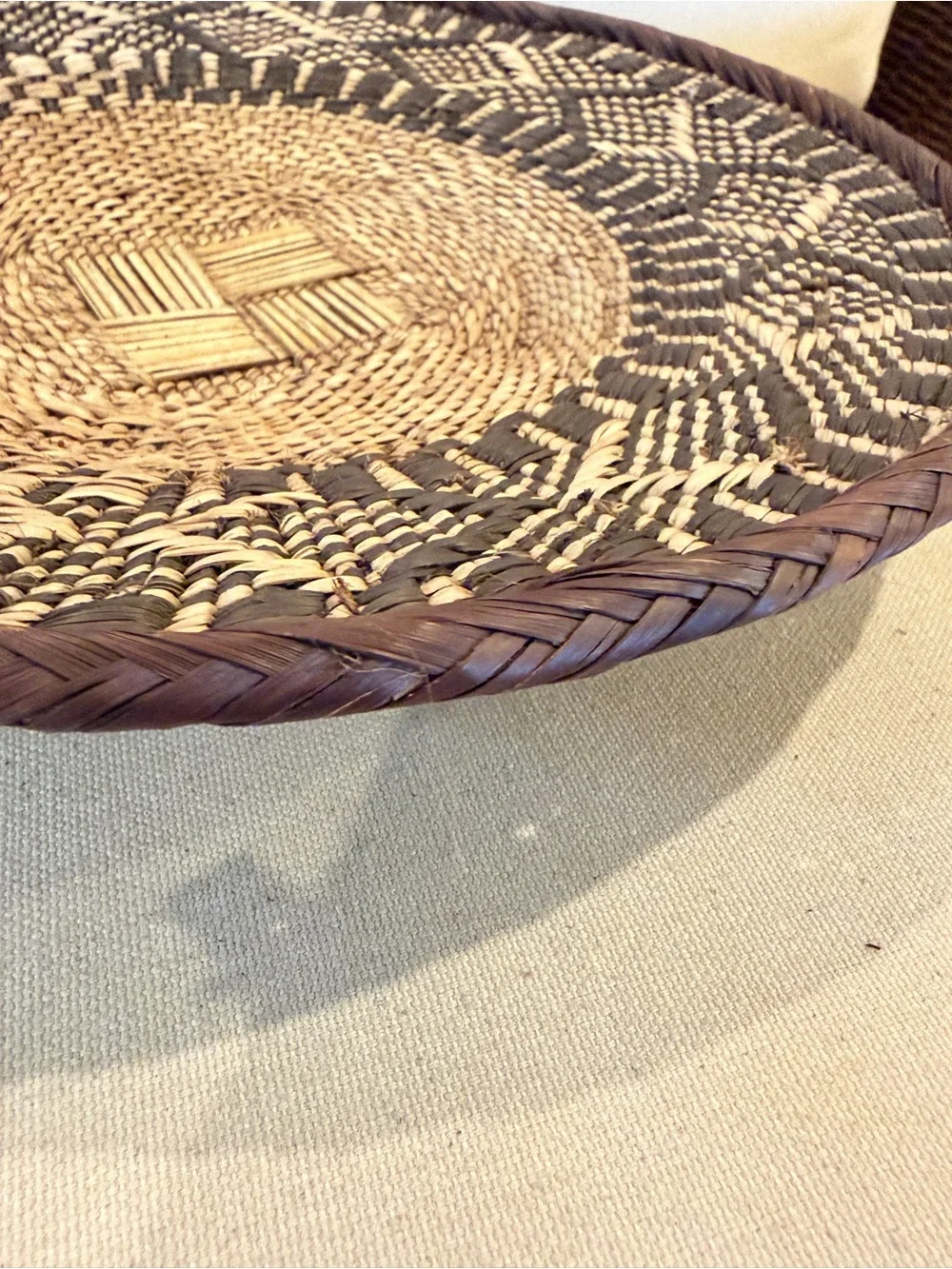 NEW Africa Woven Basket. Made by the Binga people of Zambia/Zimbabwe